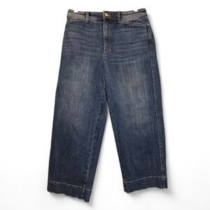 Talbots Women's Medium Wash Wide Leg Crop Jeans 6